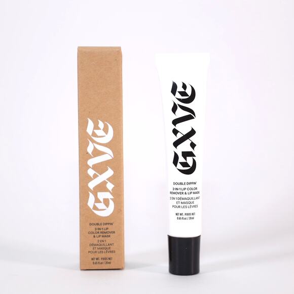 GXVE Double Dippin' 2-In-1 Lip Color Remover + Lip Mask - .65 fl oz/20 ml-NIB - Picture 9 of 10